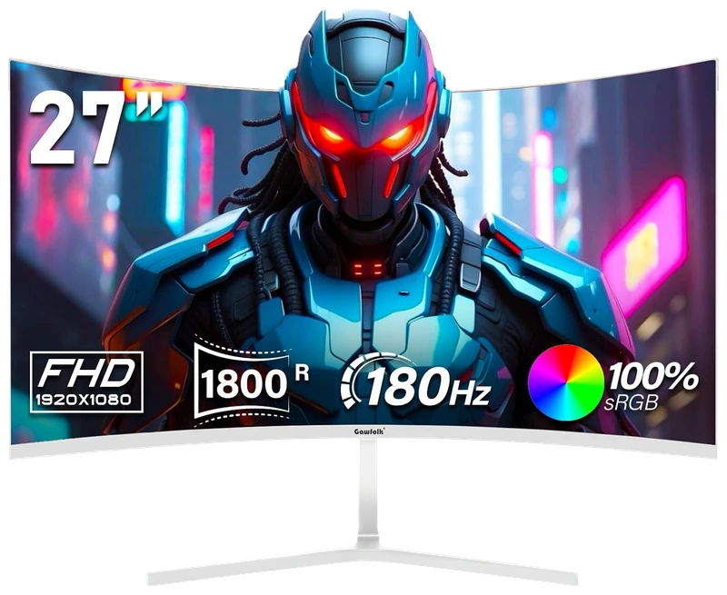 Product image of Curved Gaming Monitor 27 Inch 180HZ Full HD 1080P Computer Monitor