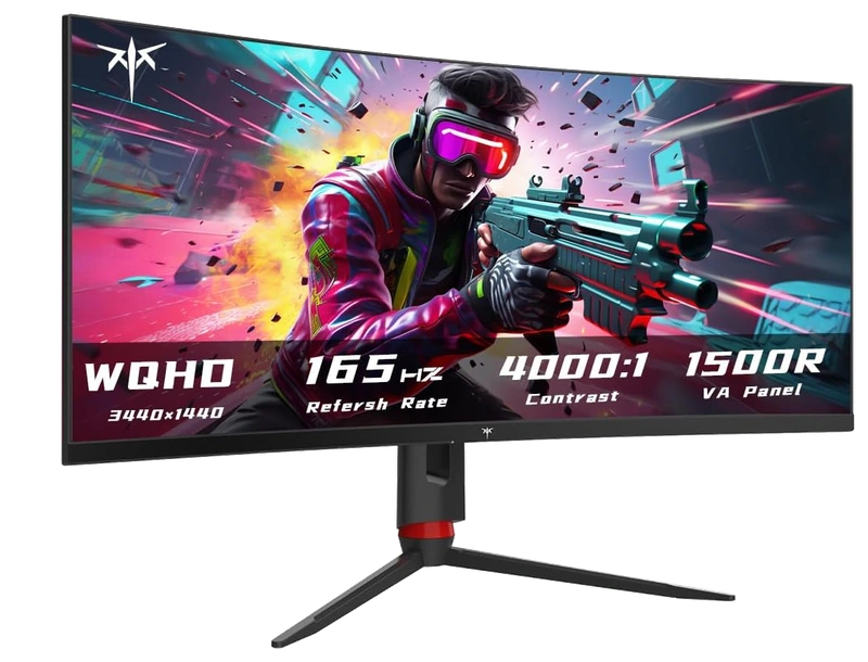 Product image of 34 Inch WQHD 165Hz Computer Monitor IPS 2K